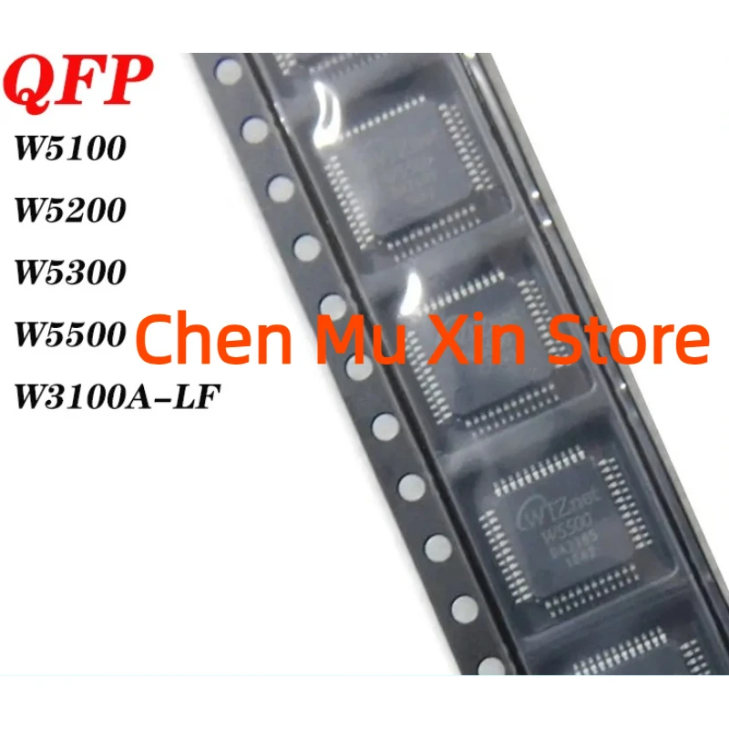 5pcs/Lot  W3100A-LF W5100 W5200 W5300 W5500 Chip IC LQFP48 QFN48 100 64 WIZNET QFP