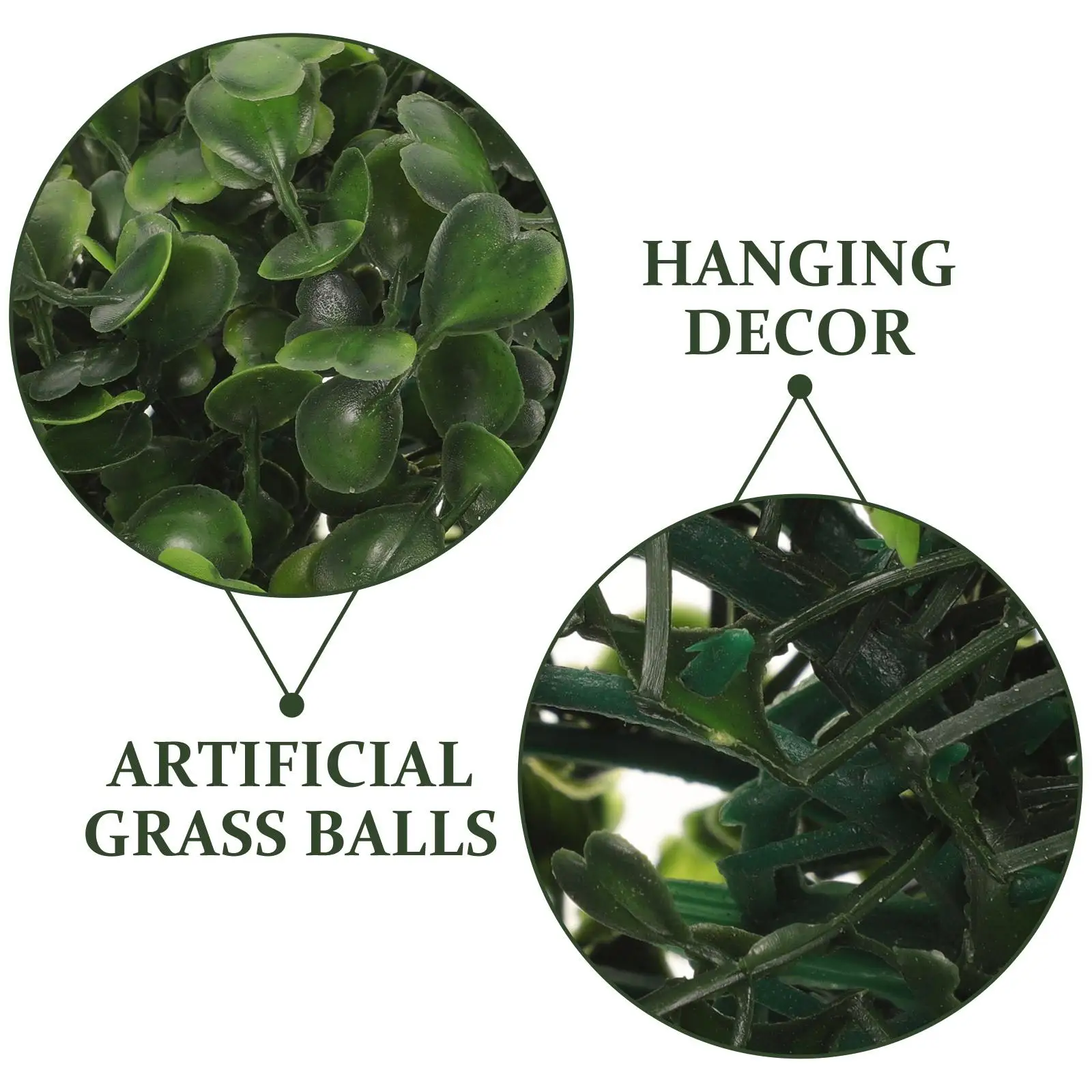 8 Uds. De bolas de hierba Artificial, decoración ligera para el hogar,  jardín, interior y exterior, adorno de planta para fiesta de boda, boj  simulado / Artículos para fiestas, image size:1600x1600