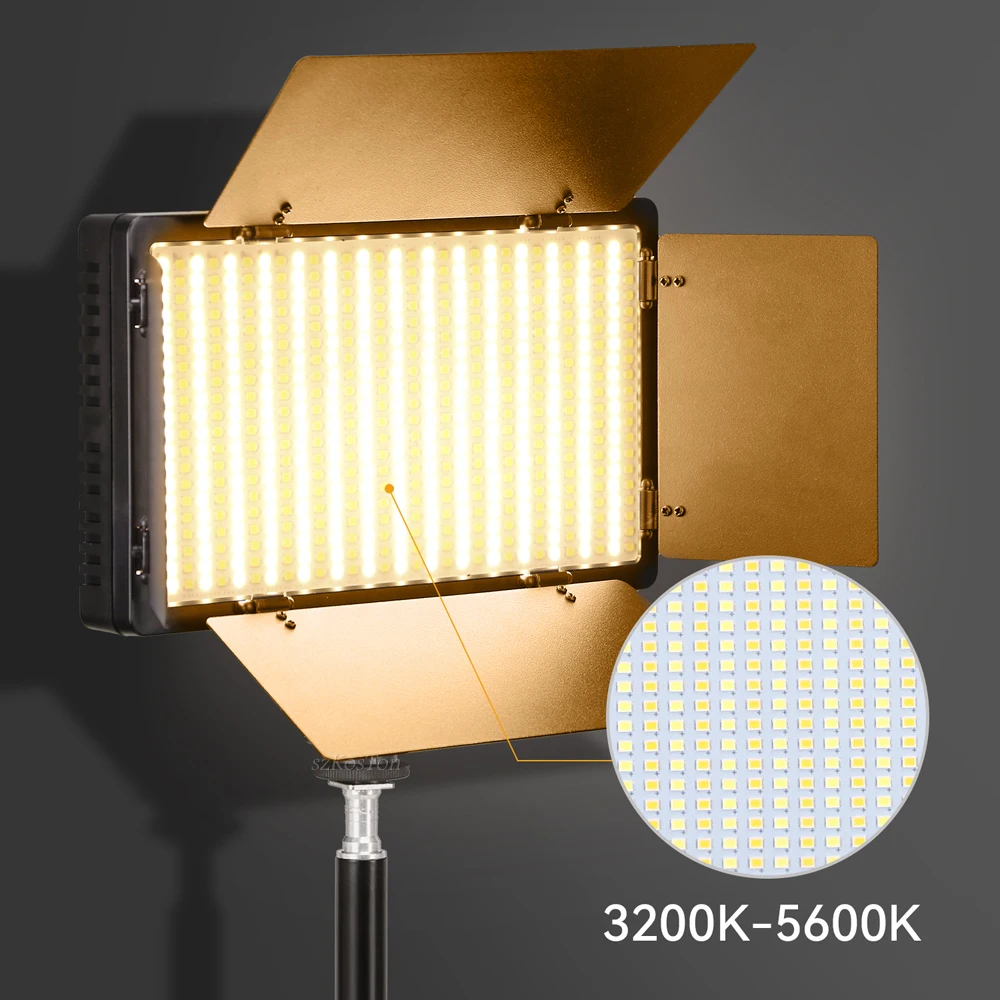 Luz LED para estudio fotográfico, iluminación de relleno para fotografía y vídeo, lámpara de Panel de grabación bicolor de 40W para juego de Youtube en vivo