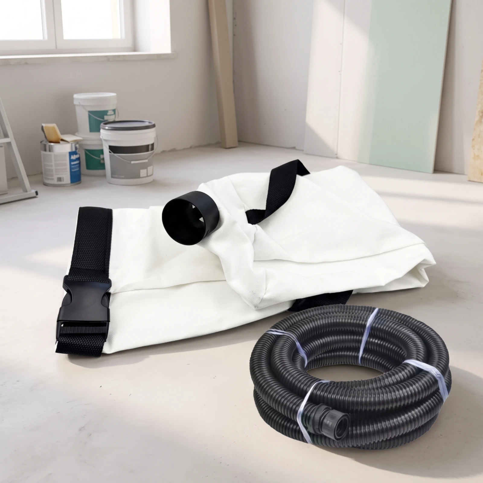Grinder Dust Bag with Strap Foldable Dust Collection Bag Heavy-Duty Long-Lasting for Drywallers, Wall Grinding, Putty Sanding - view 5