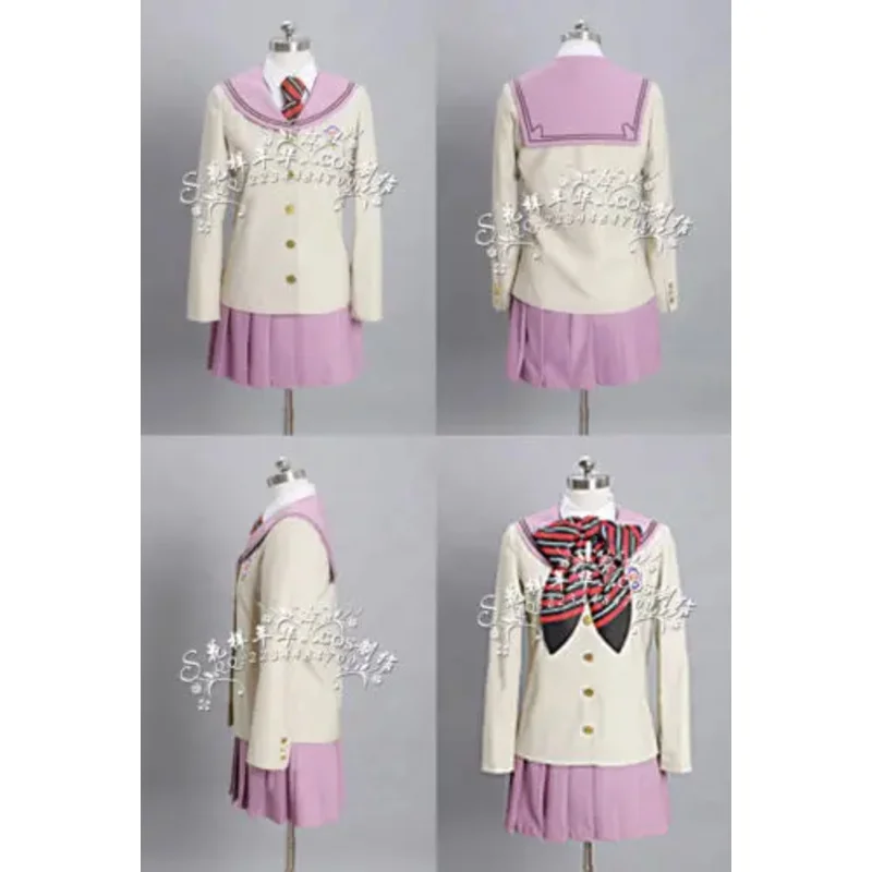 Ao no Blue Exorcist Kamiki Izumo Moriyama Shiemi School Uniform Cosplay Costume