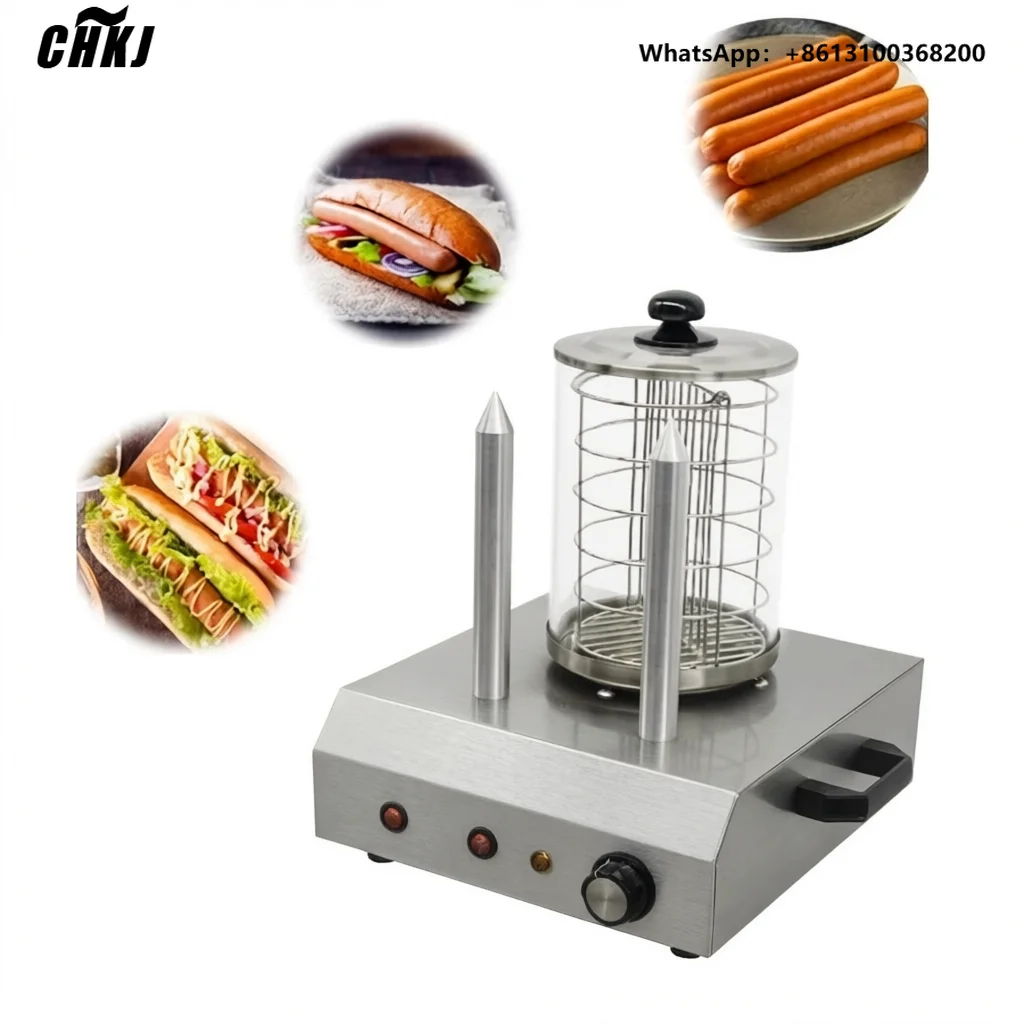 Commercial Catering Electric Hot Dog Cooker Machine 110V/220V Sausage Roaster Crispy Sausage Maker For Street Stall Turkey