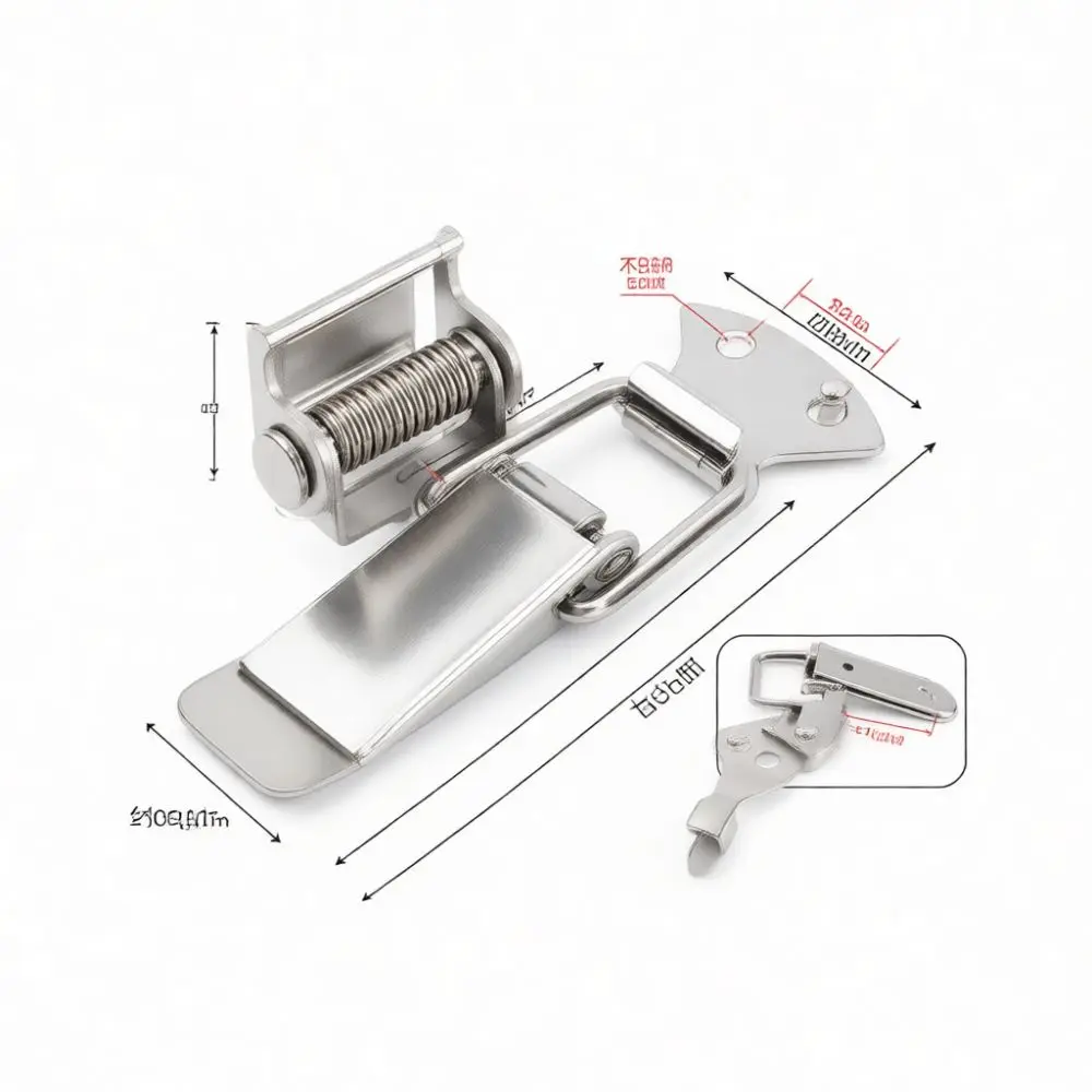 Stainless Steel Toggle Latch Catch Clamp For Wood Toolbox Case Cabinet Fastener Hardware Fitting Secure Closure Mechanism