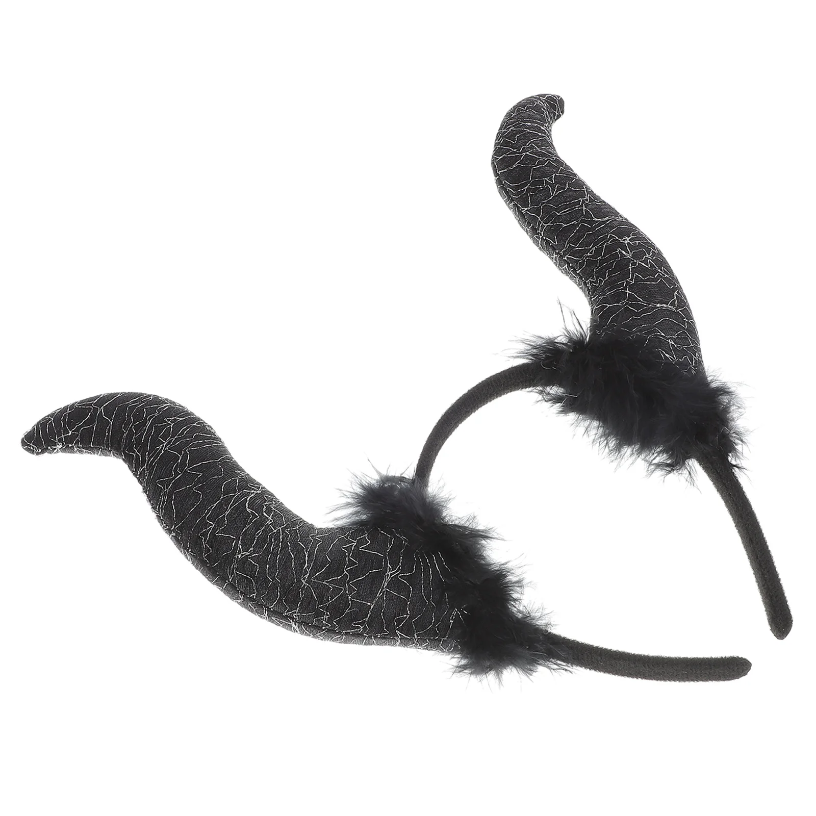 عصابة رأس للهالوين مع تصميم قرون الشيطان، إكسسوار أزياء تنكرية لافتة للنظر، أطواق شعر للحفلات للبالغين والأطفال #2