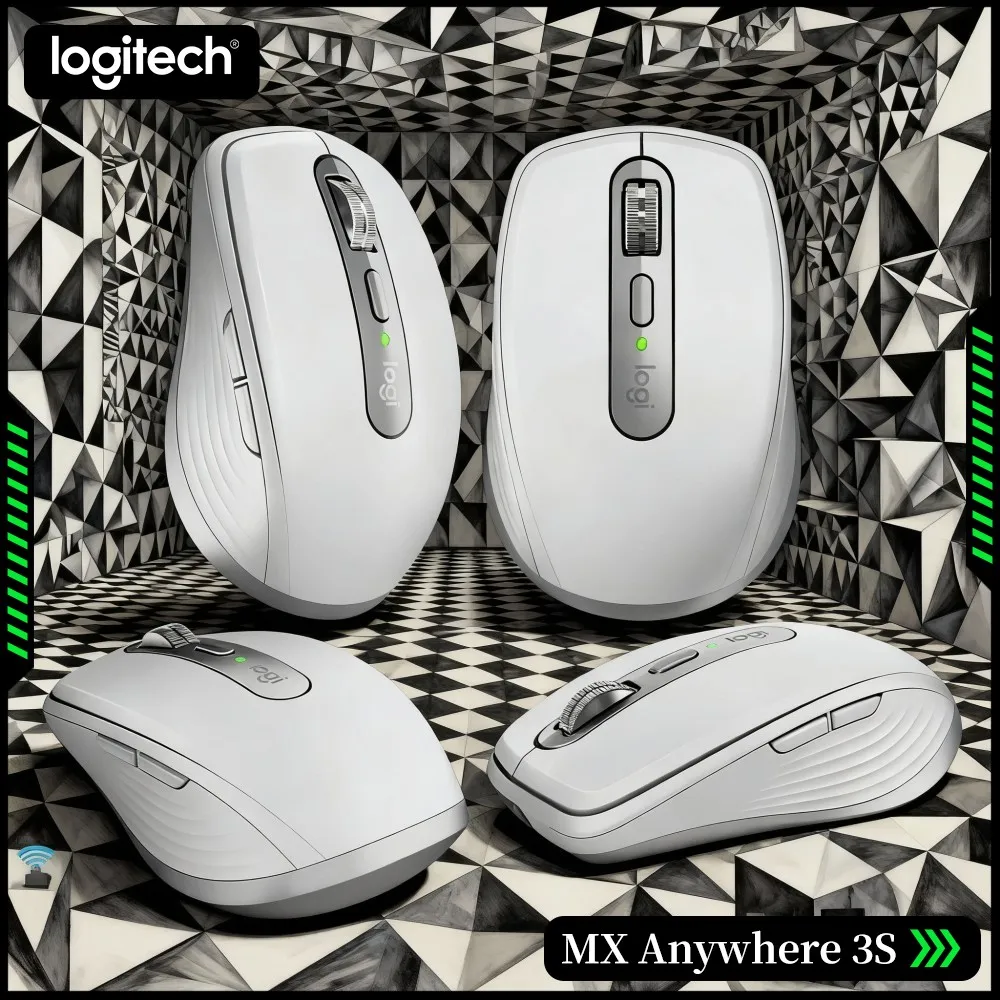 Wireless MX Anywhere 3S - 8000 DPI, 3-Device Connect, Magspeed Scroll, Perfect For Store Work & Field Task