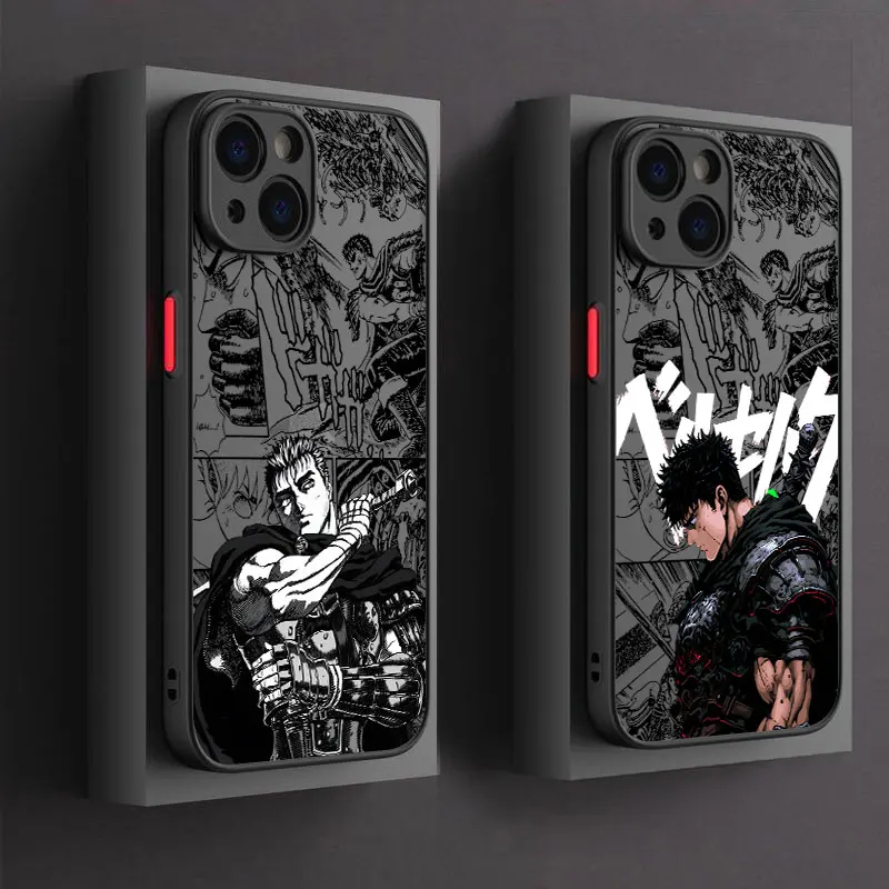 

Berserks Comics Hot Anime Phone Case For iPhone 17 16 15 Pro Max Case 14 13 12 11 Pro Max 16e 17e Air Mini XS X R 7 8 Plus Cover