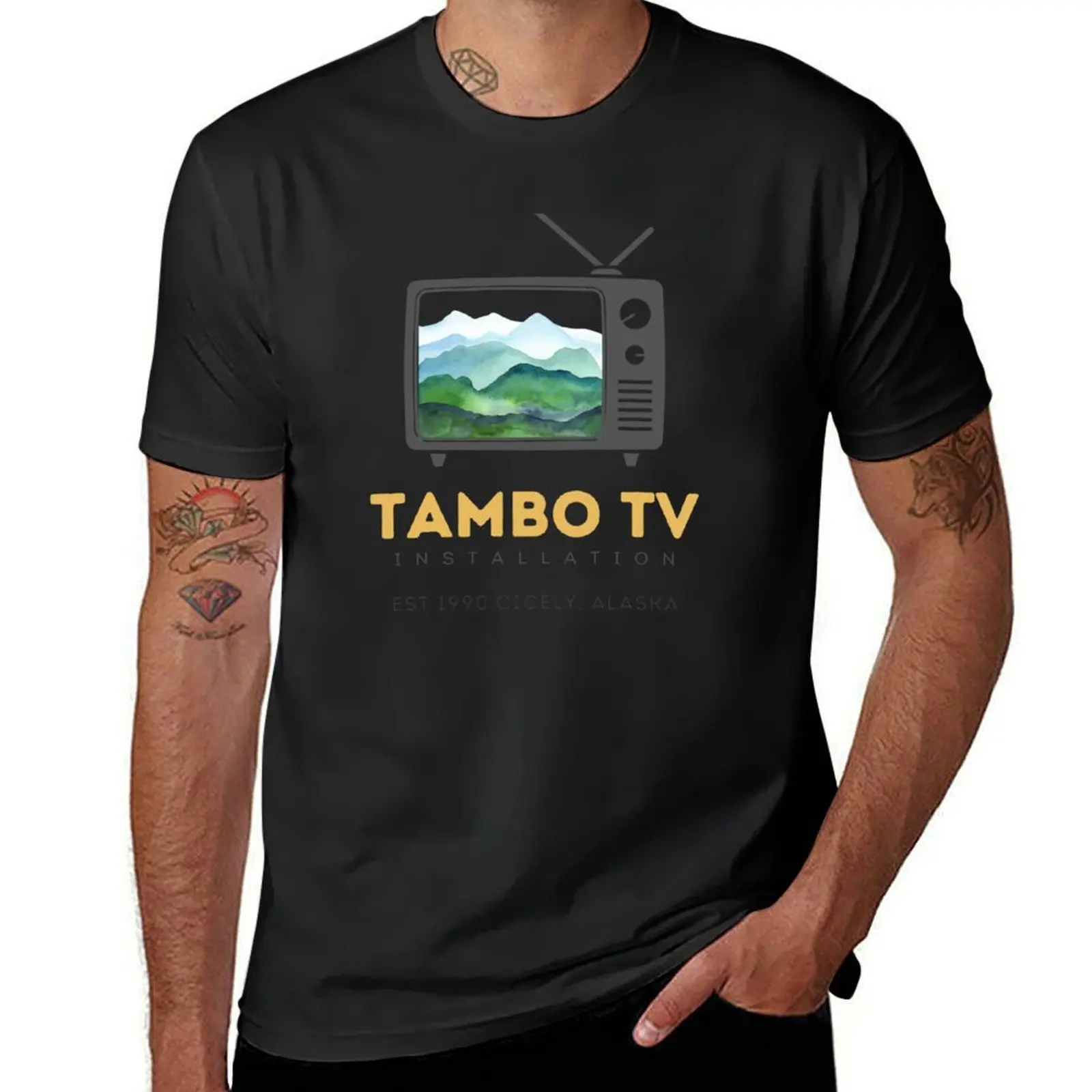 Northern Exposure Tambo TV Installation Shelly Tambo Cicely Alaska Moose T-Shirt blacks shirts graphic tees plain t shirts men