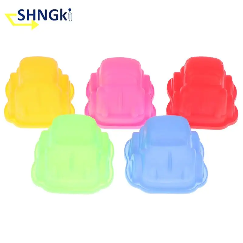 1Pc Cartoon Car Shape Silicone Mold Kicthen Bakeware Cake Decoration