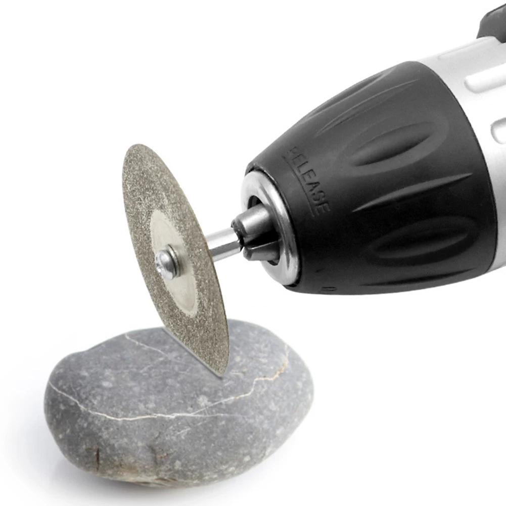 Disco de moagem para corte lapidário, roda de diamante cortada, roda de vidro Rock, acessórios para ferramentas rotativas, 20000 RPM, 40mm, 50mm, 60mm, 2pcs