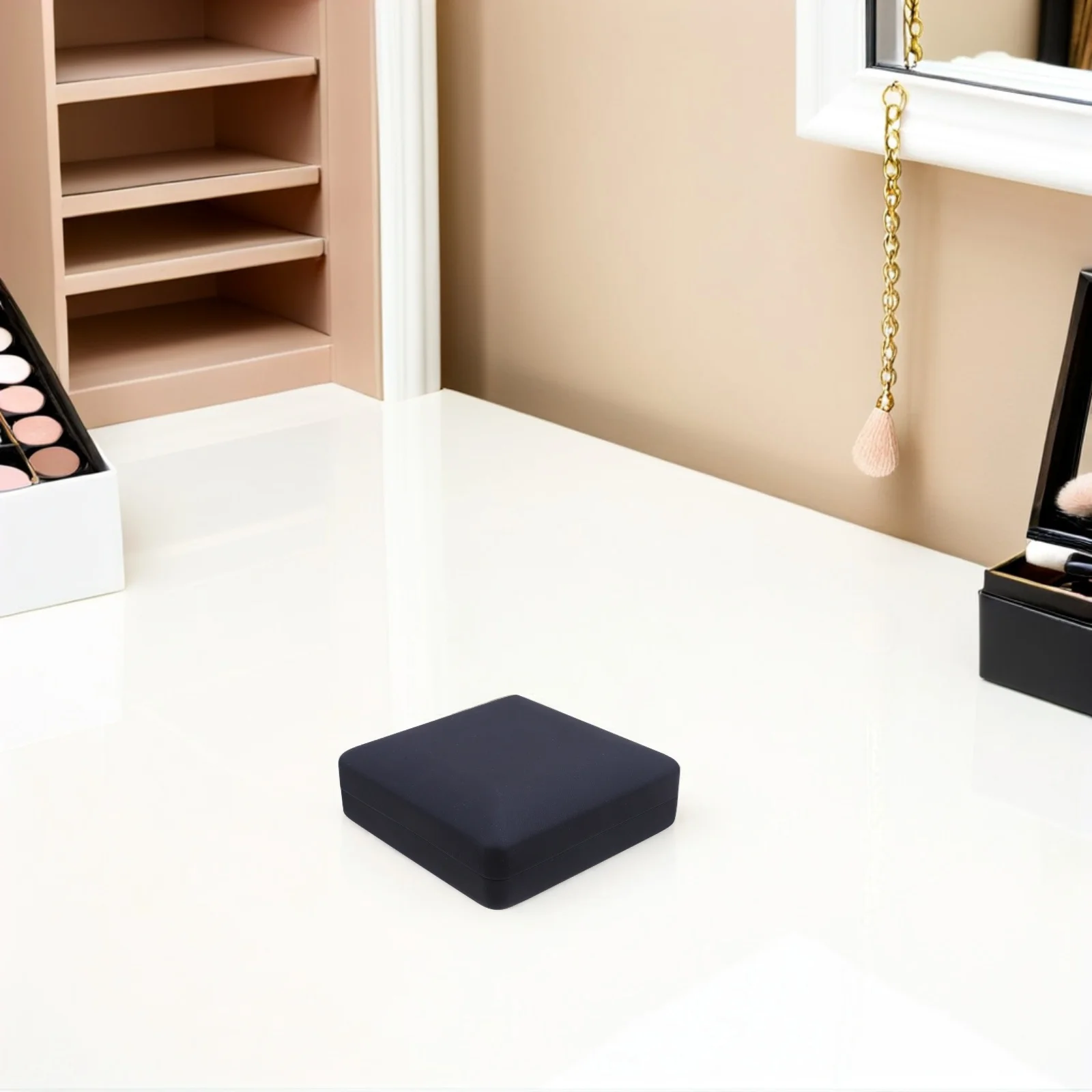 Portable Ring Storage Box Travel Jewelry Organizer Case Multi-Compartment Rings Studs Display Tray for Women Teens Wedding