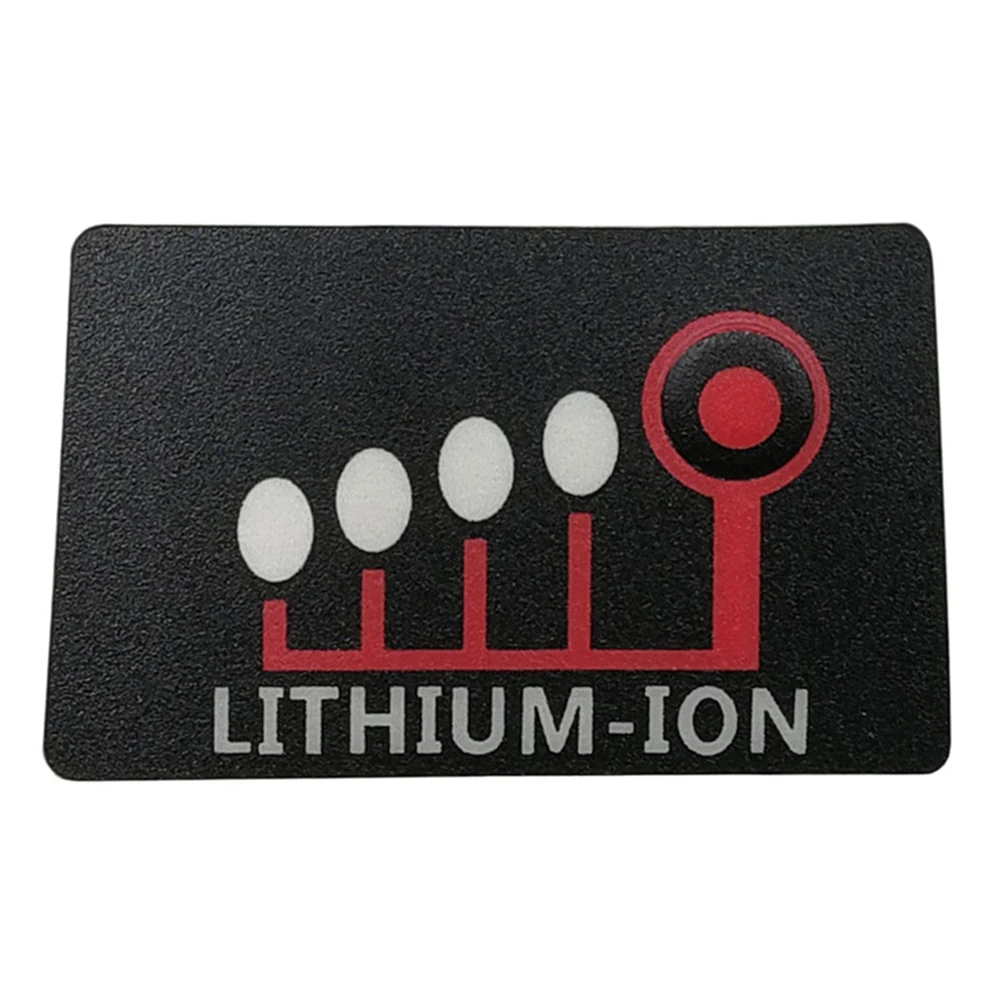 12pcs Lithium-ion Sticker Key Paster Battery Button Indicator Label Tag Stickers For 5-Core 10-Core Li-ion Cell Accessories