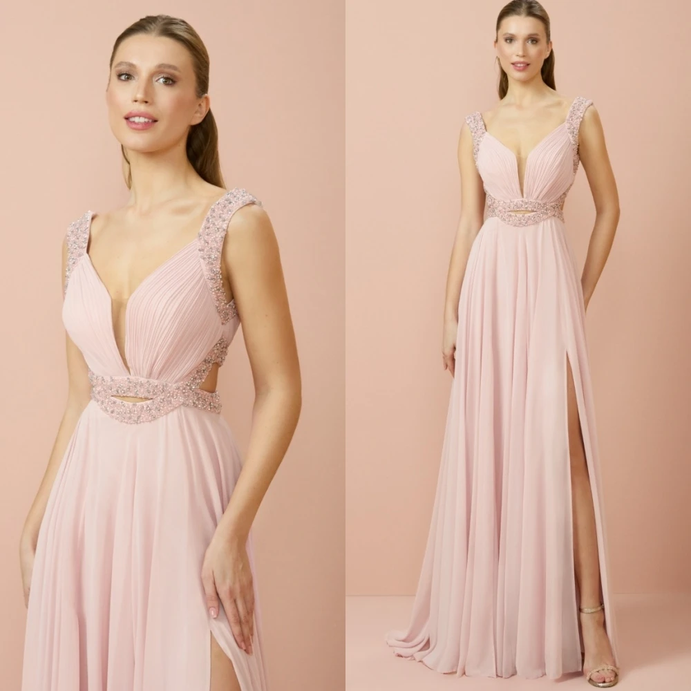 تخصيص الخامس الرقبة ألف خط أنيق كلاسيكي الحديث مساء اللباس جودة عالية مخصص فساتين المناسبات مزاجه فستان الحفلة الراقصة