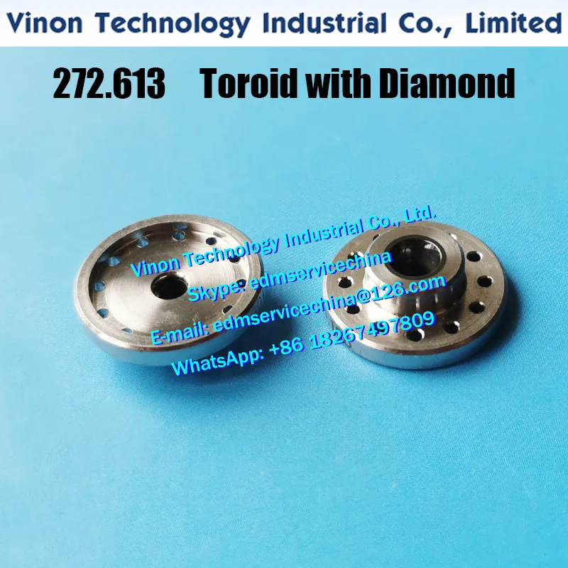 

272.613 EDM Toroid Wire Guide with Diamond Ø2.5mm for AGIE AC Series Machine - Agie Part Number 590272613 / 590.272.613