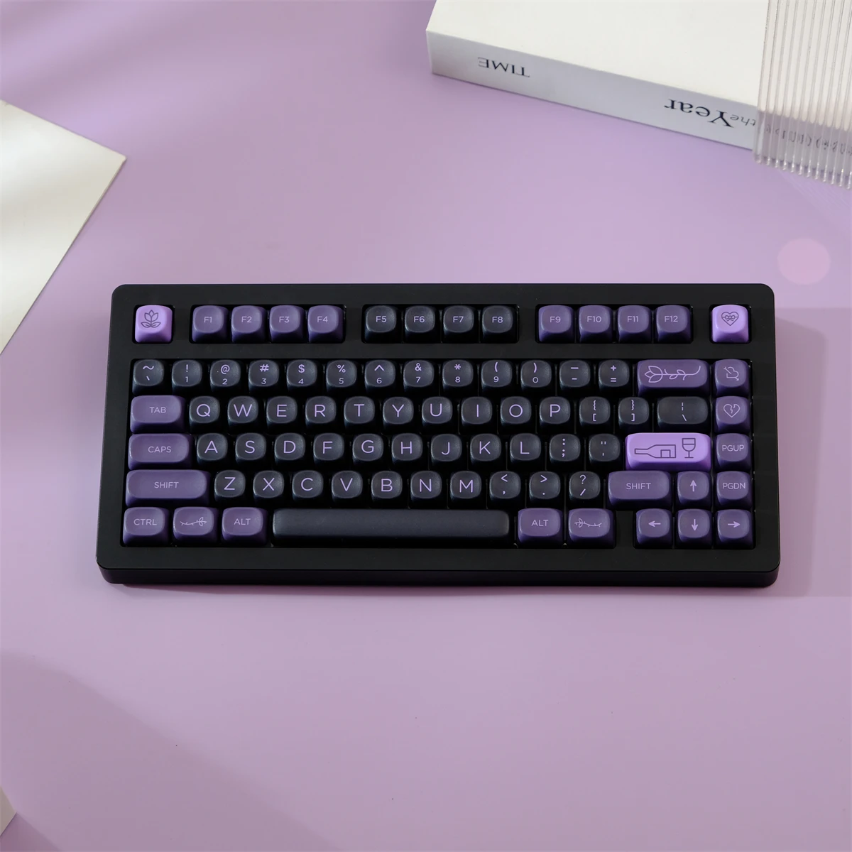 Imagem -06 - Teclas Primeiro Amor Pbt Keycaps Conjunto de Sublimação de Tinta Moa Perfil Keycaps para Interruptores mx Teclado Mecânico de Jogos Gmk Key Caps 126