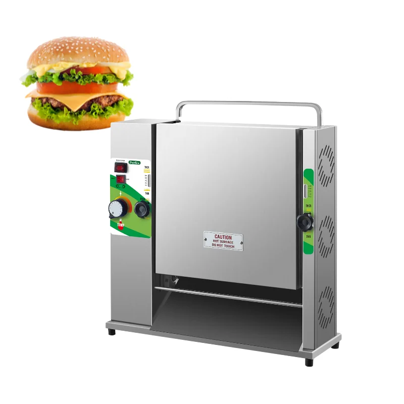 Máquina transportadora elétrica de hambúrguer TLF, torradeira comercial de hambúrguer para preço de restaurante