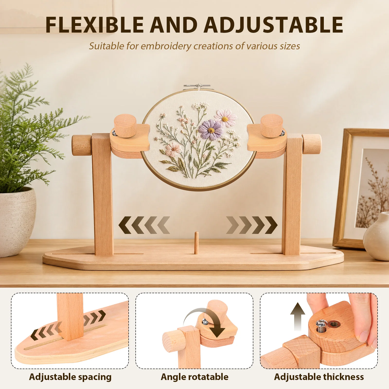 Penyangga Lingkaran Bordir Kay - Embroidery Hoop Stand ulasan dan harga
