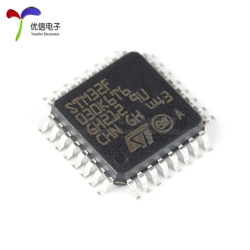 10PCS original authentic STM32F030K6T6 LQFP-32 ARM Cortex-M0 32-bit microcontroller MCU