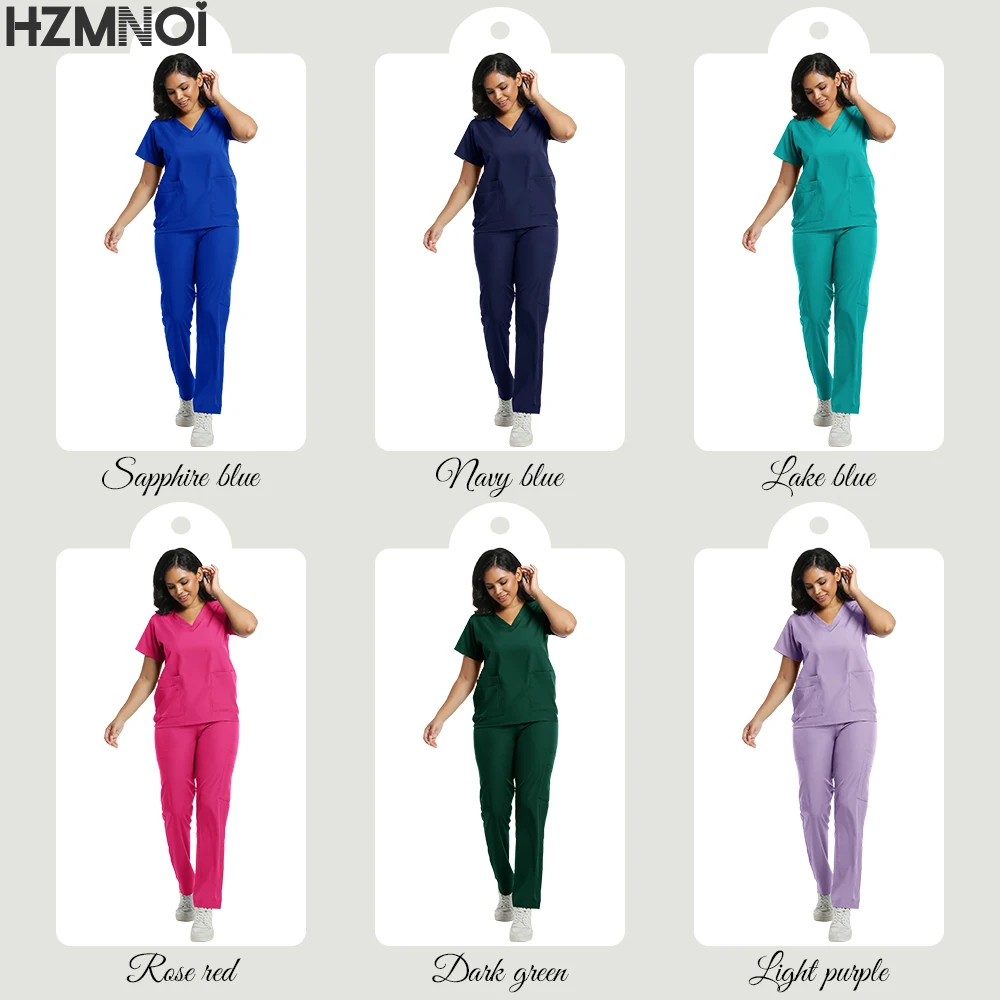 Medical Uniforms Nurse Nursing Work Clothes Women Scrubs Sets Surgical Suits Lab Hospital Overalls Beauty Salon Spa Work Clothes