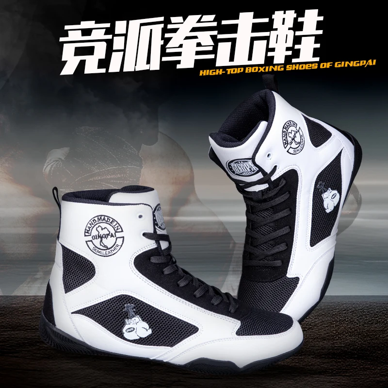 

2024 New Breathable Boxing Shoes Men Light Weight Boxing Sneakers Comfortable Wrestling Sneakers Anti Slip Wrestling Footwears