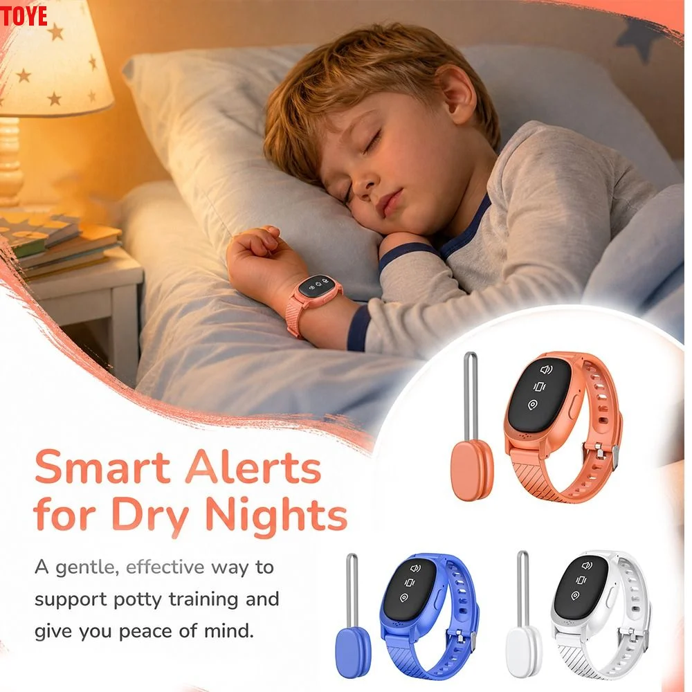 

Wireless Bedwetting Alarm Portable Hand Worn Urine Moisture Alarm USB Rechargeable Anti loss Vibrating Reminder Device Kids