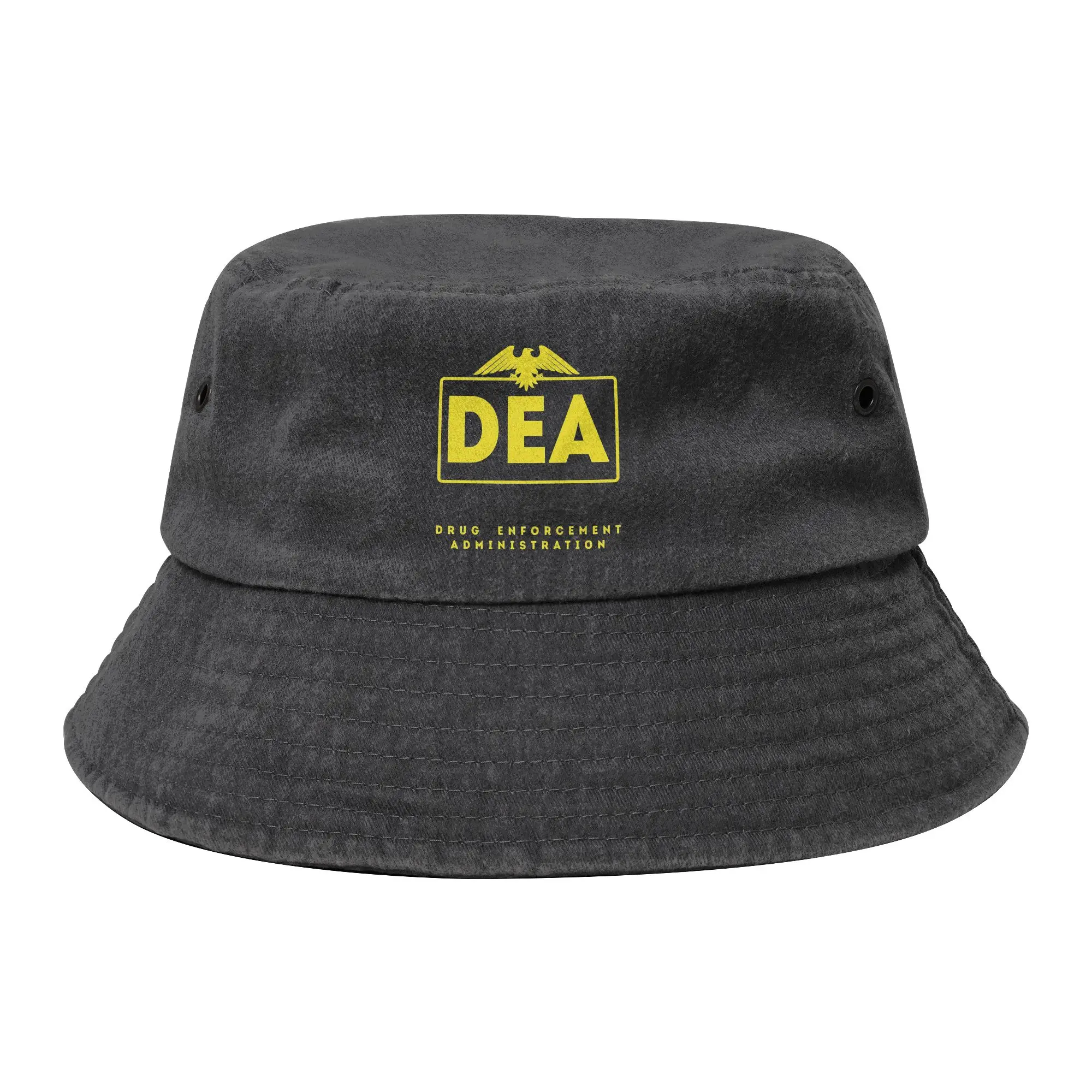 Women Men Distressed Denim Bucket Hats DEA Task Force US Federal Interdiction Agency Headwear Fishing Hats Irish Country Hat