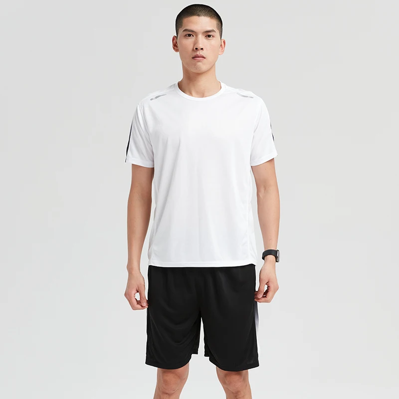 Sportswear Men's 2024 Spring and Summer Quick-dry Short Sleeve T-Shirt Shorts Fitness Set Breathable Casual Running Wear image 2