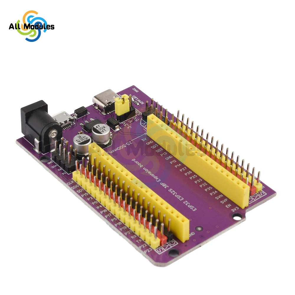 ESP32 Super Breakout Board  38PIN GPIO Expansion Board 3 Types Outputs for ESP32-DevKitC ESP-WROOM-32 Block PCB