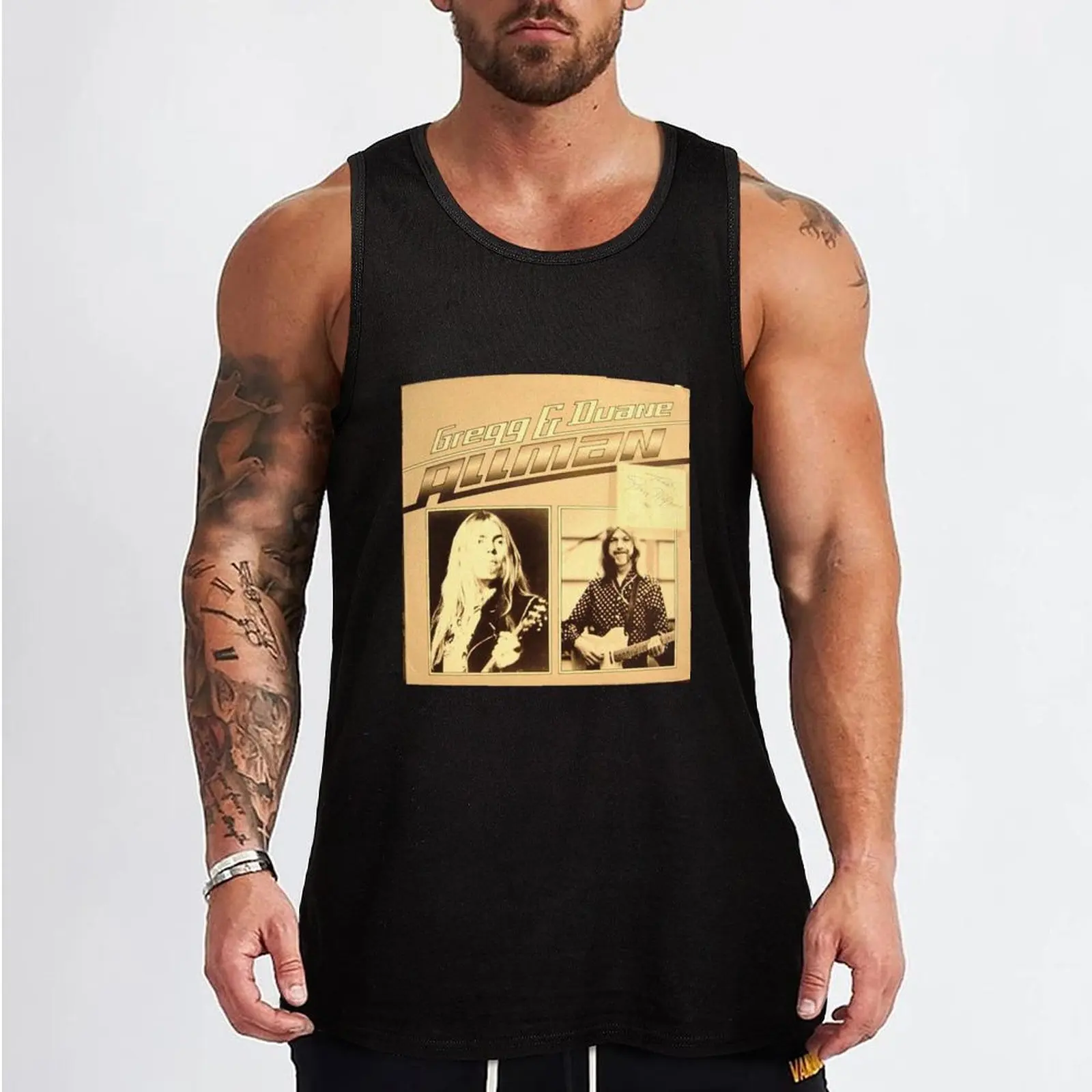 Rock, Signed Album #1 Tank Top t-shirt gym man men gym Men's gym t-shirt