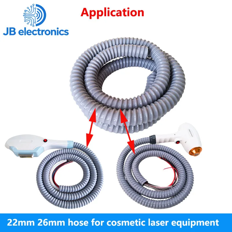 Grey color 22mm 26mm hose for cosmetic laser equipment
