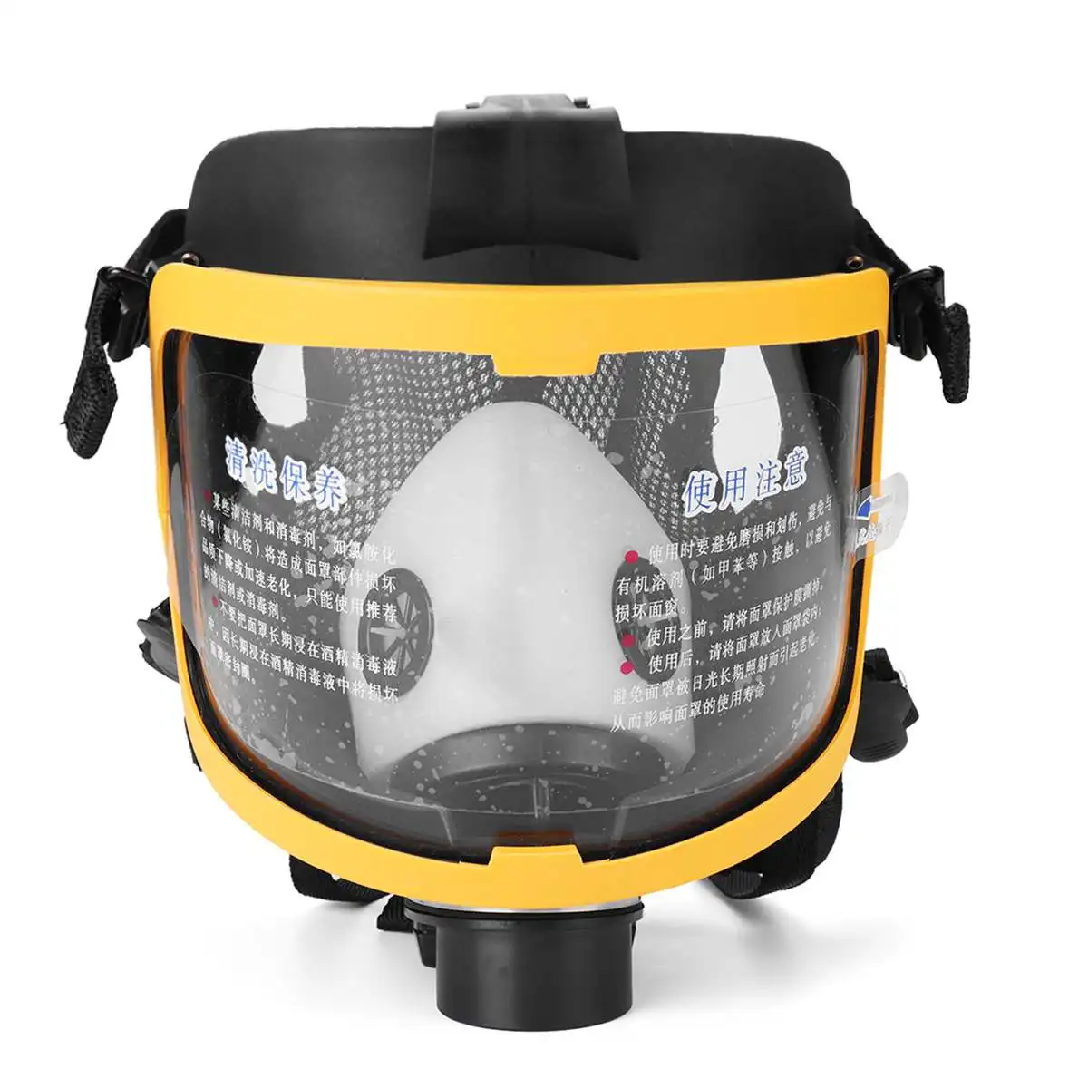 Electric constant flow air supply type full face gas mask painting tool respirator system, industrial chemical use