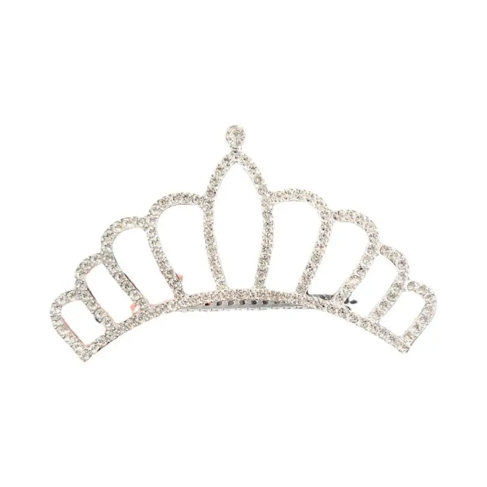 Cosplay pros estilo coreano hairpin presentes de aniversário crianças meninas pente de cabelo strass hairpin princesa tiaras coroas de cristal