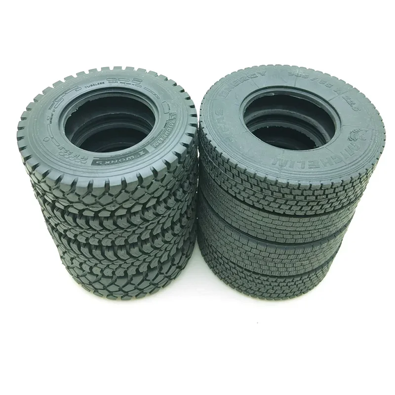 Simulation Tire Gravel Tire Rubber Tread Suitable for 1/14 Tamiya Rc Truck Trailer Tipper Scania Benz Actros Volvo MAN Iveco DIY