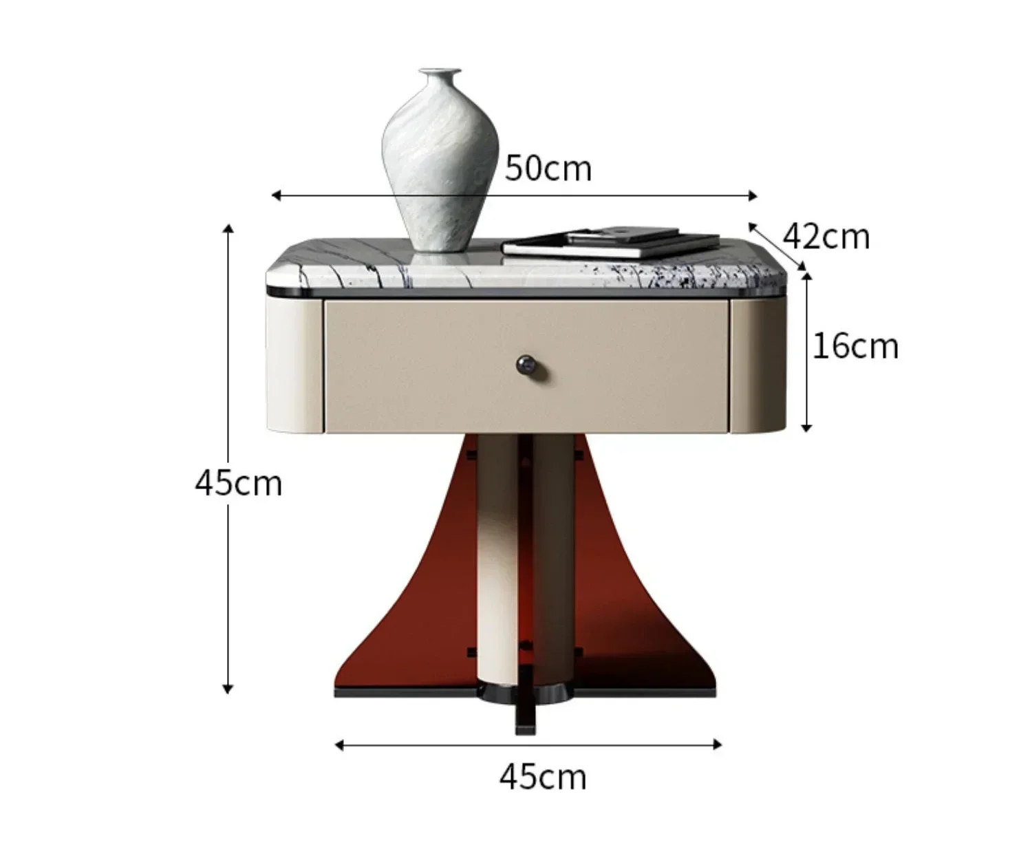 

Hot SalesLight Luxury High-end Luxury Stone Bedside Table