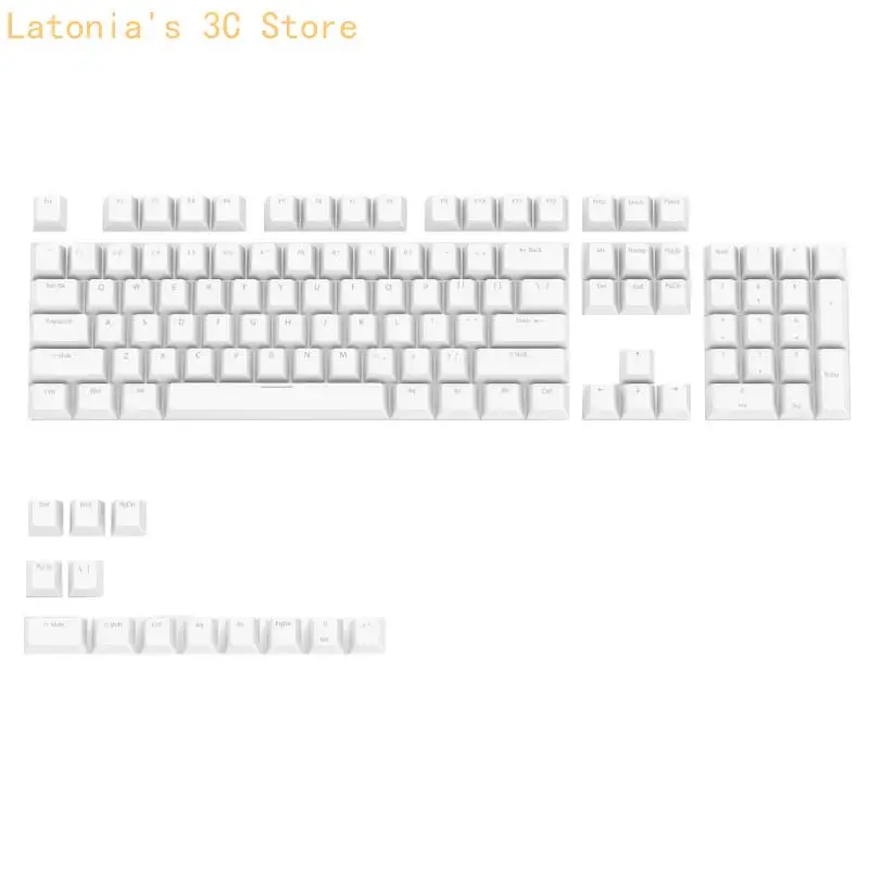 Anti Oil Keycaps 117 Set Easy Installation Featuring Translucent Design OEM Height for Mechanical Keyboards X3UB
