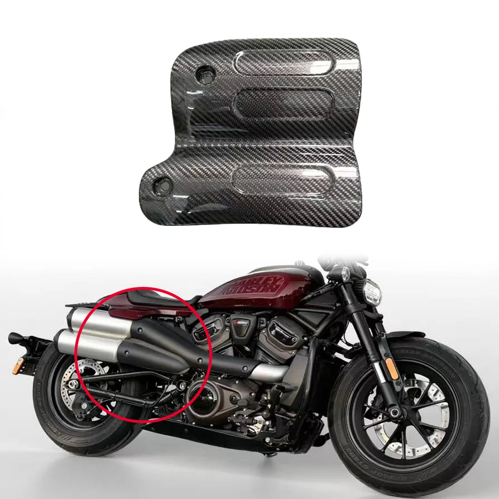 

100% carbon fiber motorcycle passenger foot heat shield for Harley-Davidson SPORTSTER S 1250RH1250RH1250 2021 2022 carbon fiber