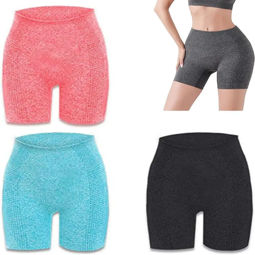 Ion Shaping Shorts Comfort Breathable Fabric Tourmaline Slimming Short Tummy Control Butt Lifting Short Fiber Restoration Shaper