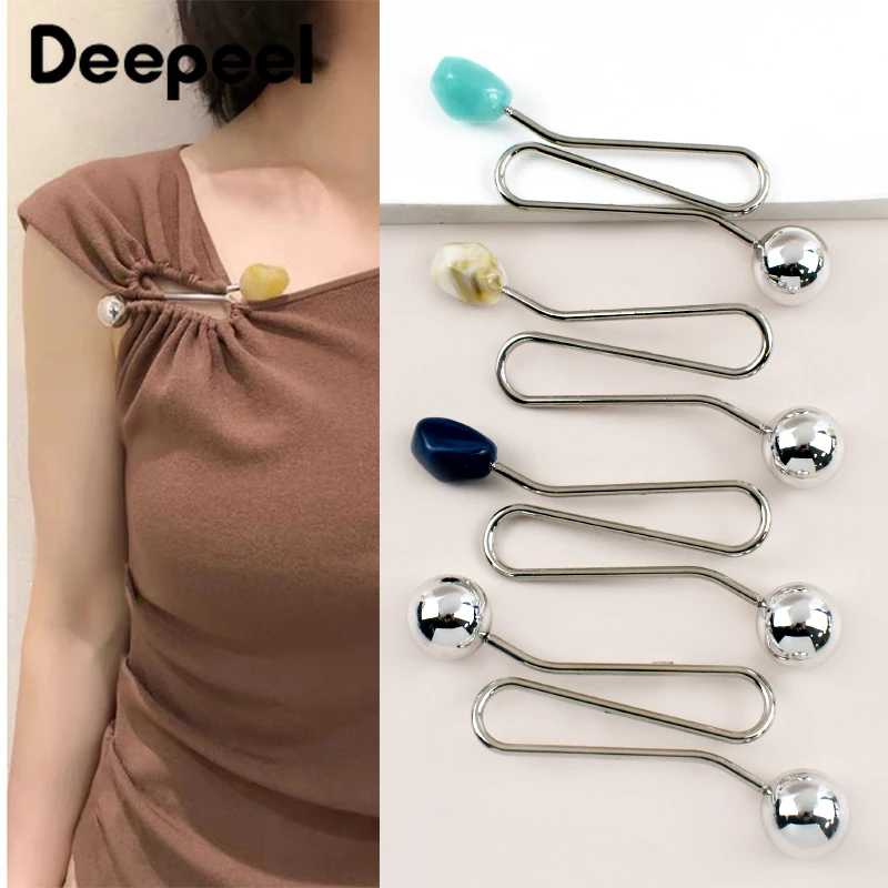 

1/2/5Pcs 10.5cm S-shaped Metal Buckles Collar Dress Irregular Spiral Button Garment Detachable Screw Fastener Buckle Accessories