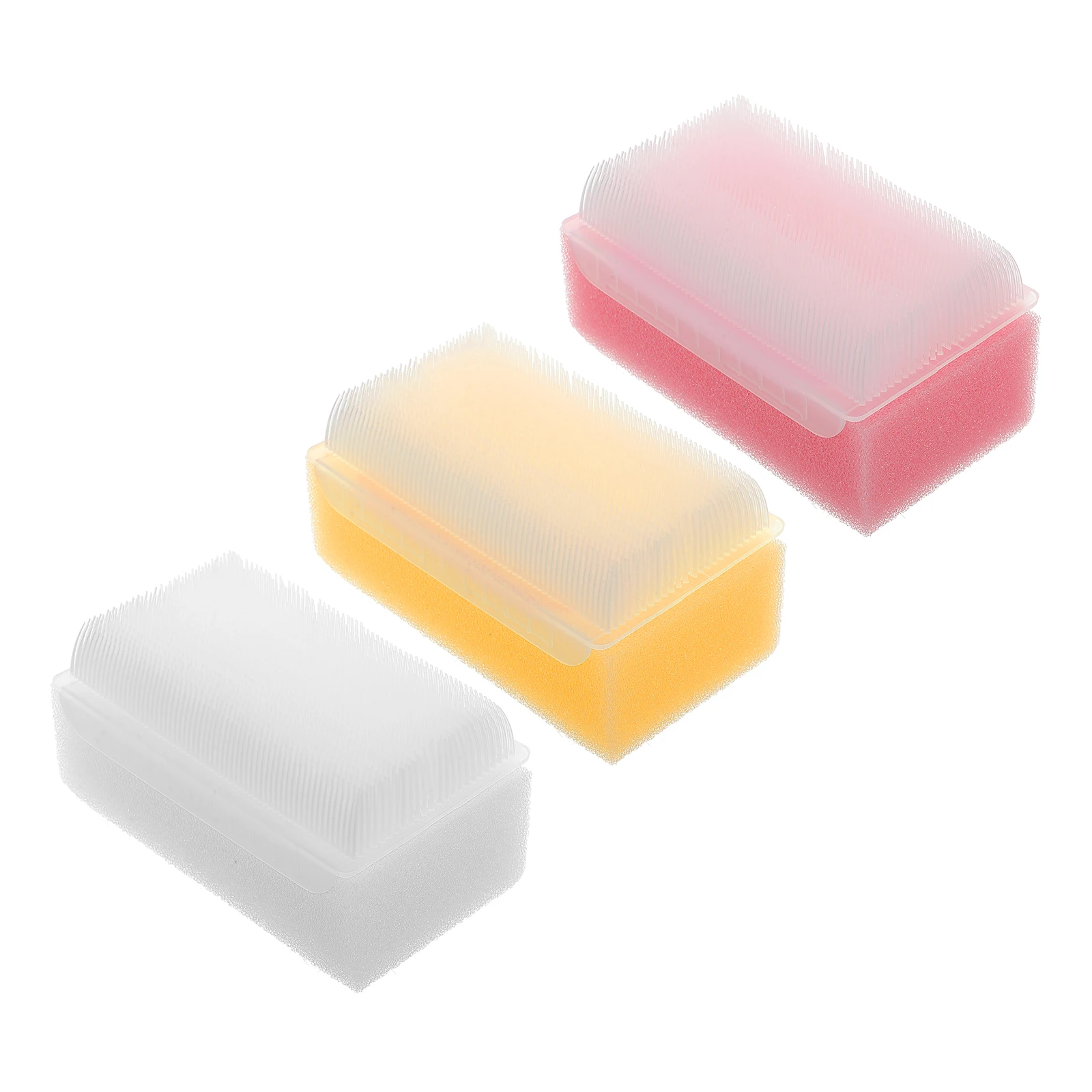 

3 Pcs Baby Bath Sponge Brush Toddler Body Cleansing Soft Massage Infant Bath Tools Sensory Development Bathing Brush