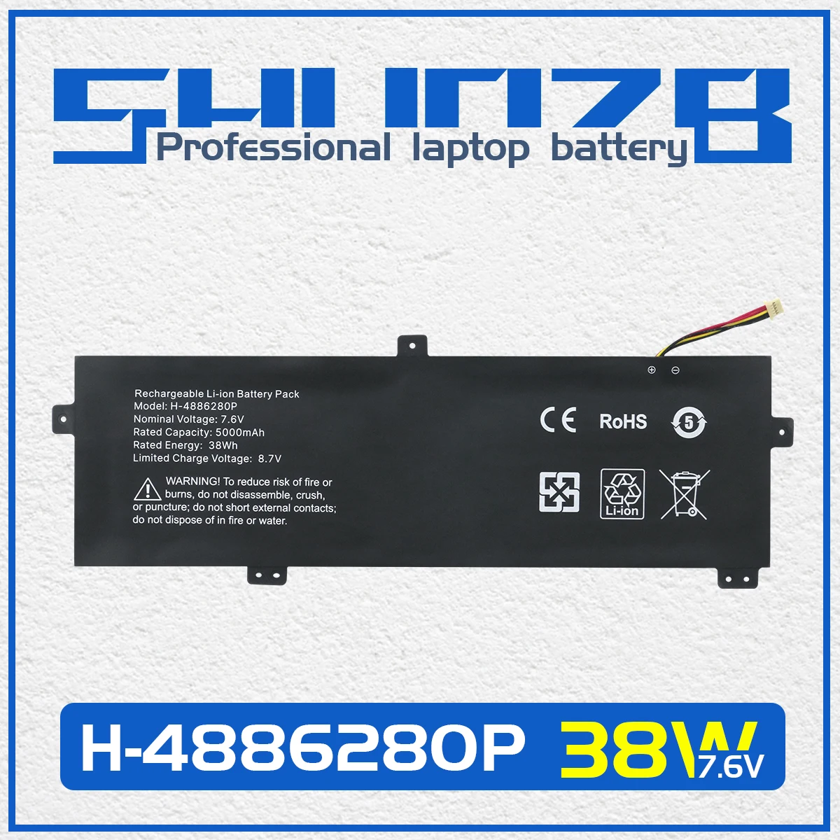 SHUOZB U3576127PV-2S1P batería del ordenador portátil para AceMagic AX15 Netbook para Gateway GWNC21524 BL GWNC21524-BK GR GWNC21524-RD 5080270P