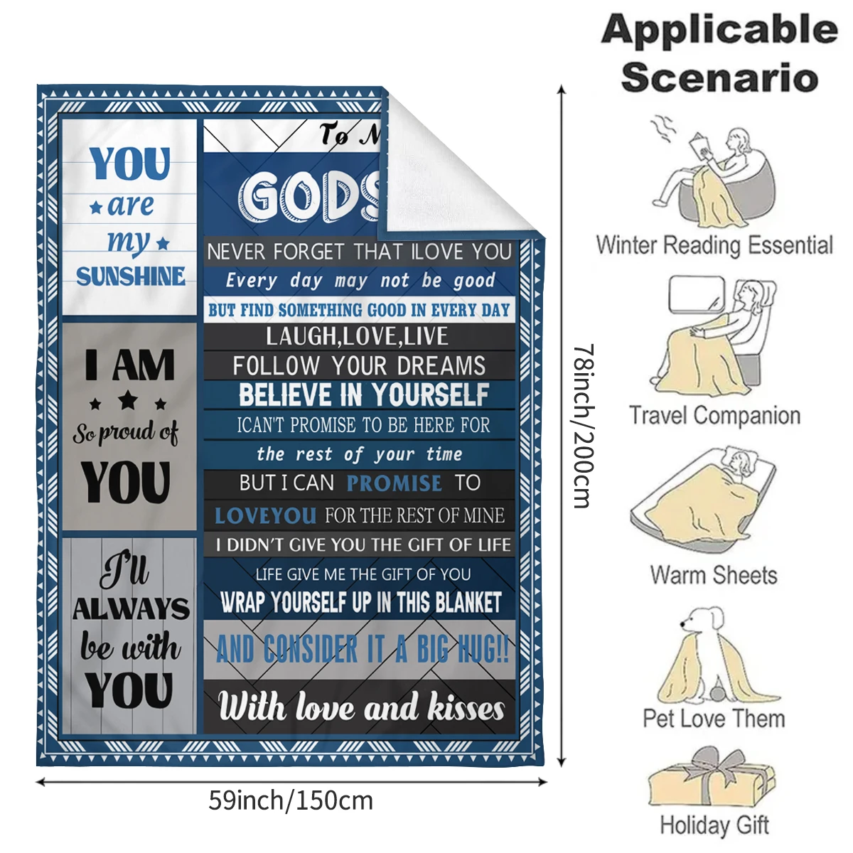 Bible Scripture Inspirational Blanket