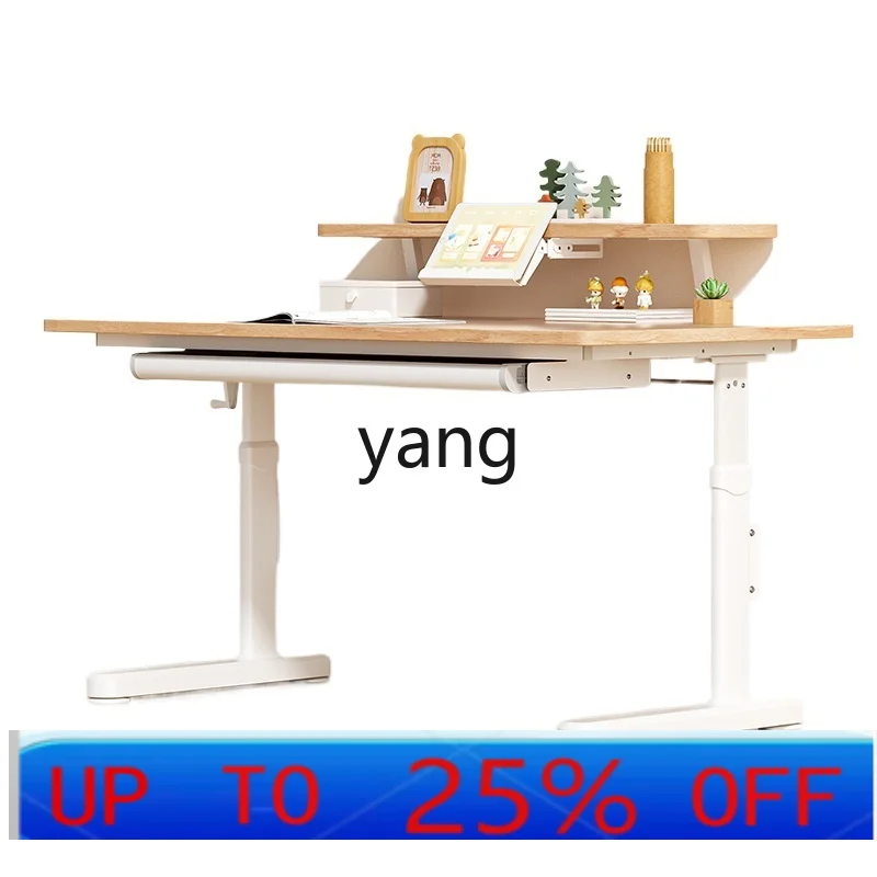 CX Solid Wood Children's Adjustable Primary School Student Home Writing Desk Desk Chair Suit