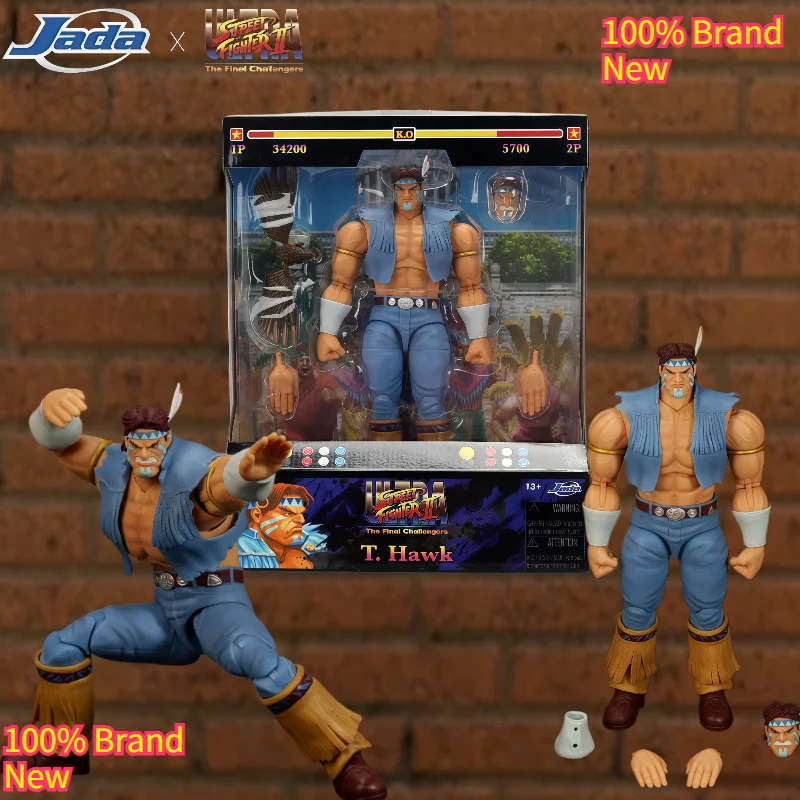 

100% Brand New & Authentic, Jada Toys Street Fighter II Scale T Hawk 6-inch Articulated Action Figure Model, Collectible & Gift