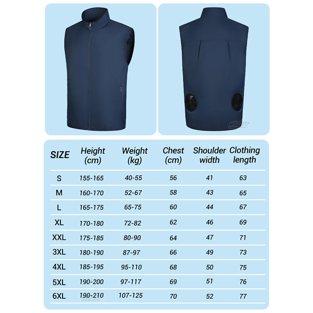 2024 Summer Fan Vest Women's Men's Vest Camping USB Charging Air Conditioning Clothes Cooling Vest For High Work Biker Jackets