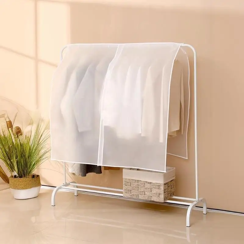 Translucent Waterproof Dustproof Clothes Hanging Garment Bag Wardrobe Storage Organizer For Suits Dresses