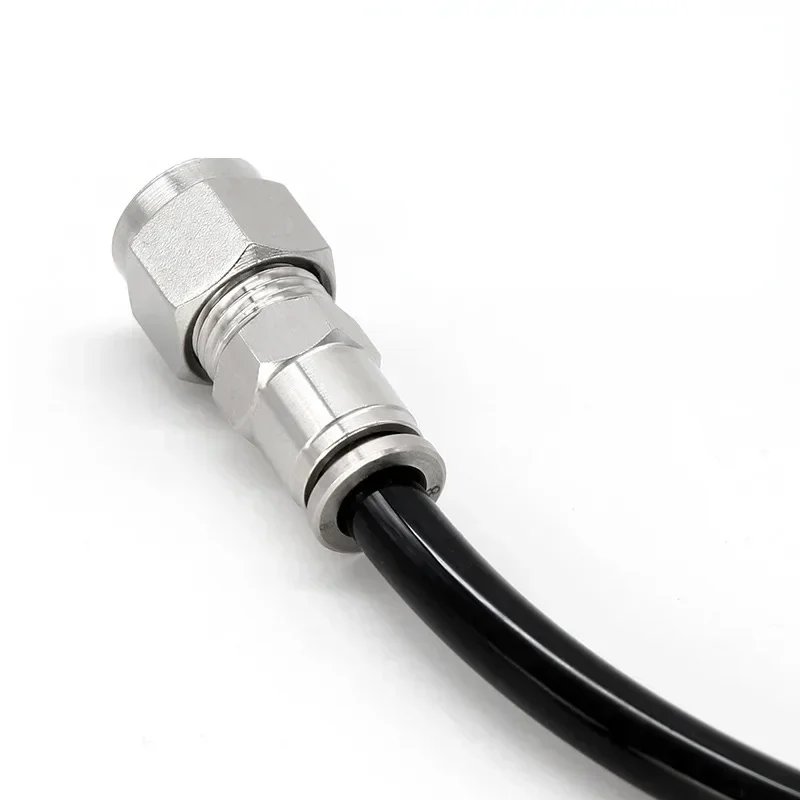 6 8 10 12 14 16 mm 1/4 3/8 1/2 3/4 Inch OD Tube Compression Union To Push To Connect PZ 304 316 Stainless Pneumatic Air Fitting