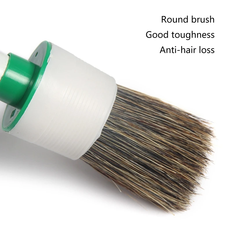 Lube- Applicator- Brush Straight/Curved- Bristles Brush for Paste-Style Tire