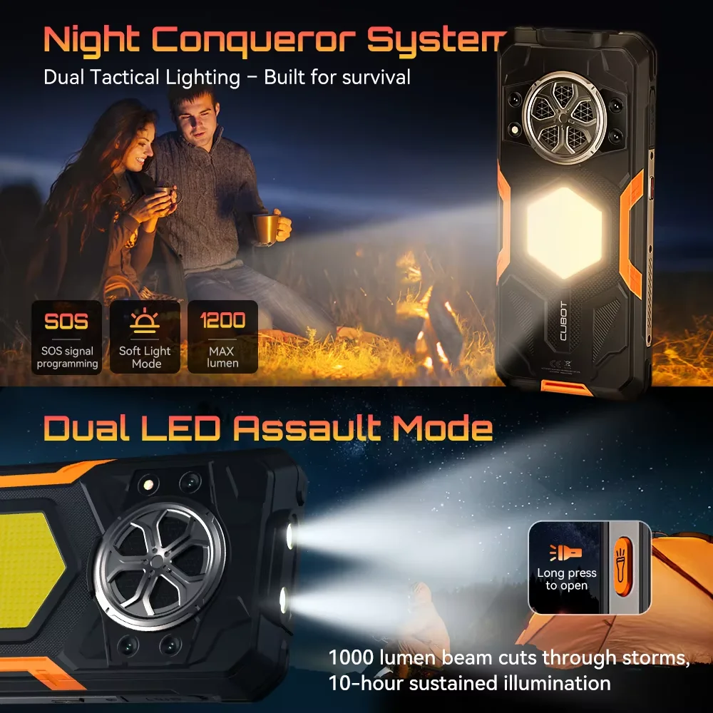 Cubot X100 Android 15 Dimensity 7025 5G الهاتف الذكي 6.88 "120 هرتز، 16 جيجابايت (8 + 8) ذاكرة الوصول العشوائي 256 جيجابايت كاميرا 64 ميجابكسل 5100 مللي أمبير 33 واط NFC الهاتف المحمول