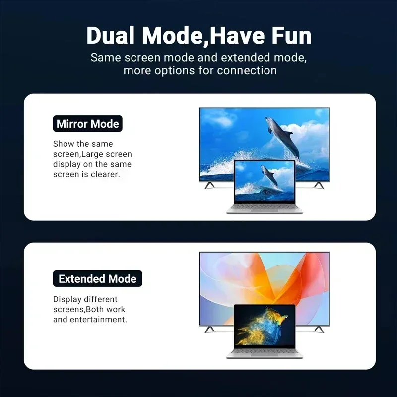 8K HD USB-C to HDMI-Compatible Converter Connector Support 8K 60Hz/4K 120Hz for Switch PC TV Macbook Pro image 6