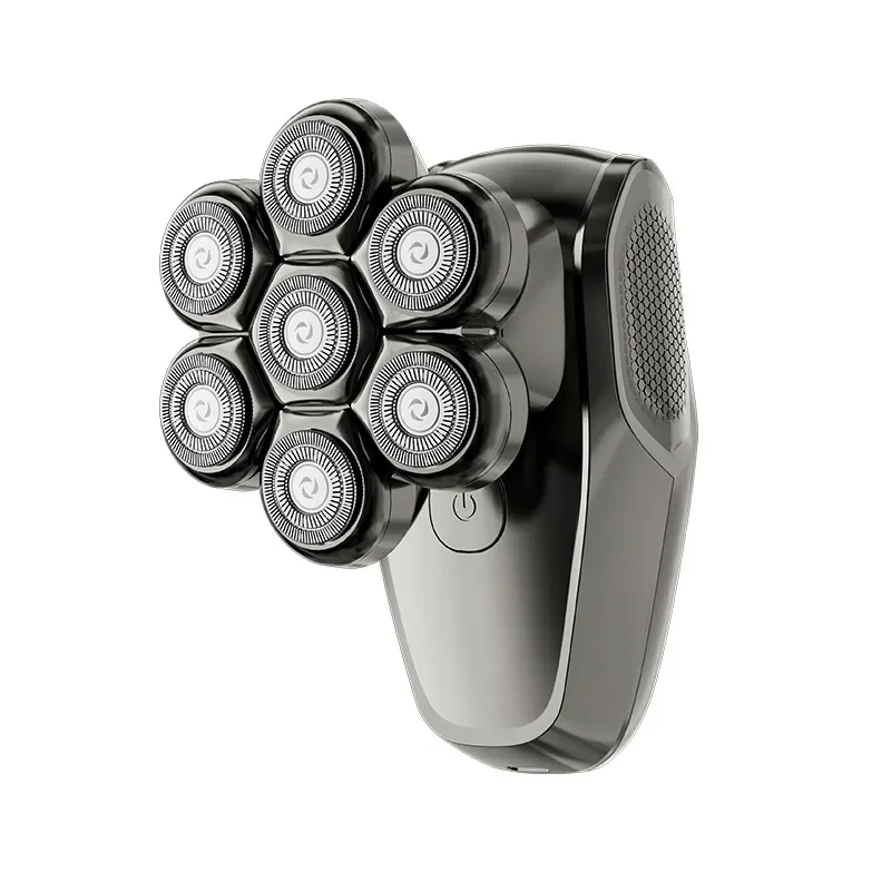 

Новинка 2023 года, бритва с семью ножами, регулирование высокой и низкой скорости, электрическая бритва с цифровым дисплеем, многофункциональная стрижка лысины