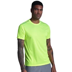 Men Training Shirts Thin Running Workout Fitness Outdoor Jerseys Summer O Neck Yoga Top Logo Custom Breathable Quick Dry Tee